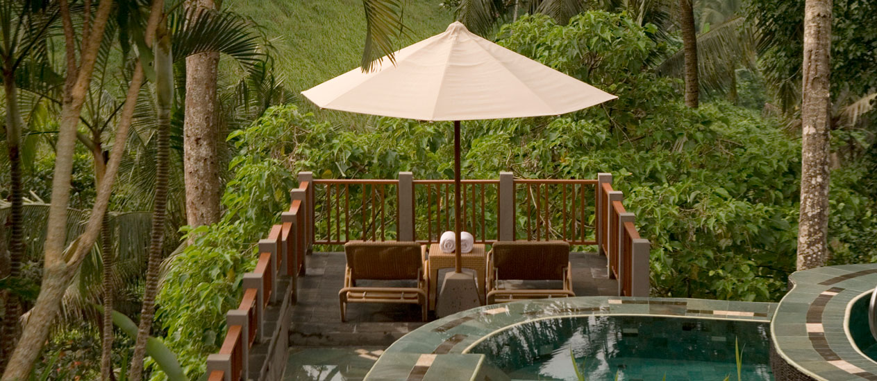 Villa 126 Exterior, Two Bedroom Pool Villa, Kamandalu Ubud, Bali - resort villas