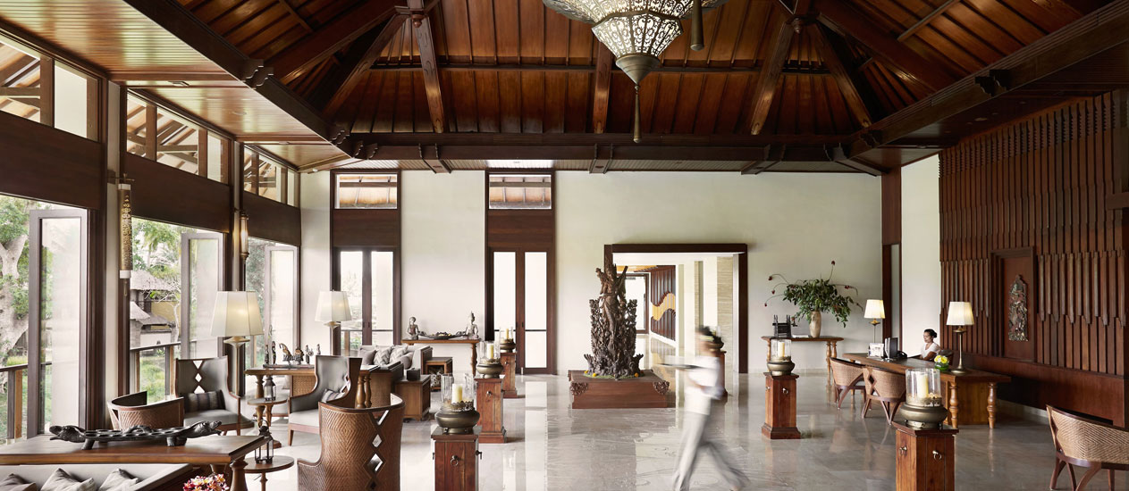 Lobby Interior at Kamandalu Ubud, Bali